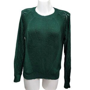 Grace Karin Green Sweater Crew Neck L